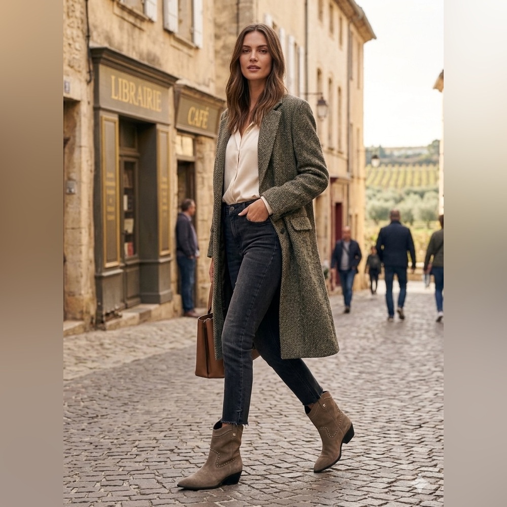 Lucky Brand Taupe Suede Ankle Boots